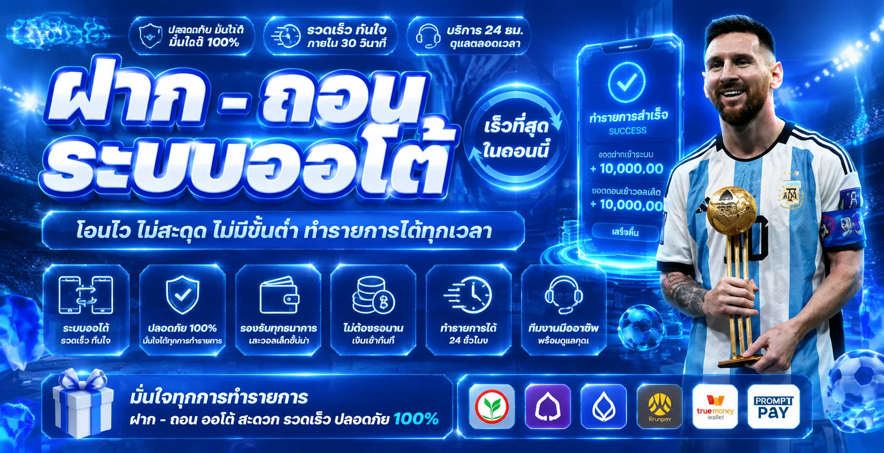 ระบบฝากถอนออโต้ UFABET1188 รวดเร็วภายในไม่กี่วินาที